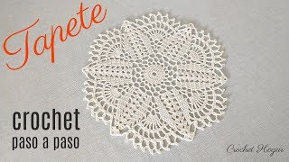 CÓMO TEJER TAPETE A CROCHET PASO A PASO  CROCHET HOGAR [upl. by Heisser]