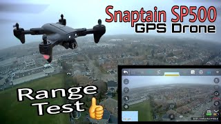 Range Test  Snaptain SP500 Budget GPS Drone [upl. by Tartaglia]