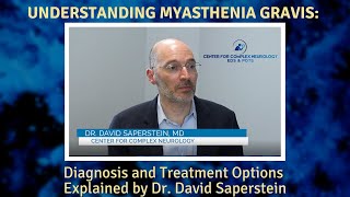 Understanding Myasthenia Gravis Diagnosis and Treatment Options Explained by Dr David Saperstein [upl. by Rhyner]