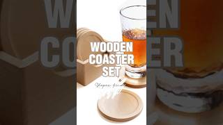 WOODEN COASTER SET woodencoasterset woodencoaster coaster shorts youtubeshorts [upl. by Attenaej]