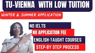 Free Application to study in Austria I TU Wien I Technical University of Vienna [upl. by Adnilem]