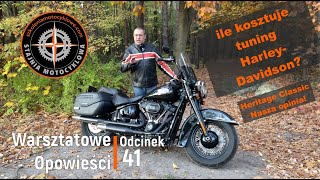 Warsztatowe Opowieści odc  41 HarleyDavidson Heritage 114 Ile kosztuje tuning Harleya Konkurs [upl. by Nepsa]