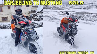 Darjeeling to Nepal 🇳🇵 Mustang Day 5  Deadly Snow Ride in Mustang [upl. by Goldfarb56]