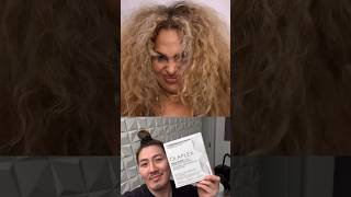 How to FIX FRIZZY CURLY HAIR BondShaper Olaplex [upl. by Karisa]