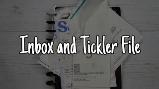 My INBOX and TICKLER FILE System  How I Keep Unsorted ShortTerm and LongTerm Papers [upl. by As]