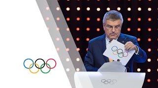 Announcement of the Host Cities for the 2022 Winter Olympics and 2020 Winter YOG [upl. by Melquist]