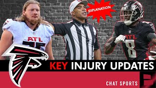 MAJOR Falcons Injury News On 2 Starters  Referee’s Explanation For Blatant Missed Call In Week 3 [upl. by Enelrihs]