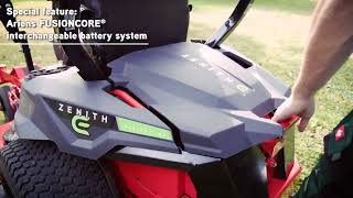 Ariens ZENITH E  EV battery powered zeroturn mower for PROs [upl. by Rorry583]