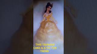 TSUNAMI CAKE TREND IS IT MAGICviews share music song trend cake foodie magic disney dance [upl. by Ellehcyt]