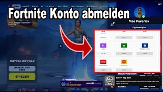 Fortnite Account abmelden  ausloggen  So wird’s gemacht [upl. by Akeylah]