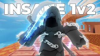 INSANE 1v2 Clutch with GRIM REAPER Roblox Bedwars [upl. by Soirtemed]