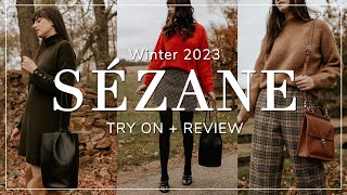 Sézane Winter 2023 TryOn Sézane Knitwear Review [upl. by Sinclare]