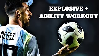 Full FootballSoccer Workout To Develop Explosiveness Speed Agility and Prevent Injury [upl. by Leroj]