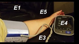 Repair Error Message OMRON Blood Pressure Monitor Fix Intellisense E1 E2 E3 E4 E5 E6 E7 Not Working [upl. by Ttezil]