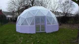 22ft low profile geodesic dome build [upl. by Okihcas554]