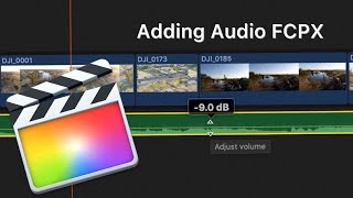 How To Add MusicAudio In Final Cut Pro X [upl. by Sinai998]