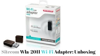 Unboxing Sitecom WLA2100 Usb Adapter  Installazione software su Mac ITA 2017 [upl. by Ahsyek]