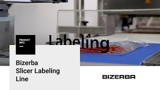 Bizerba Slicer labeling line [upl. by Enelehcim]