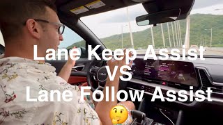 Lane Keep Assist or Lane Follow Assist what’s the difference Kia Sportage 2023 [upl. by Lachus]