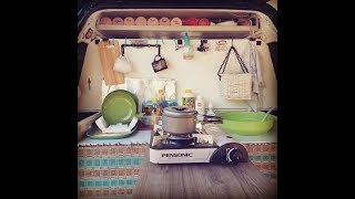 S1 E2 Low Budget Campervan Kitchen [upl. by Donetta]