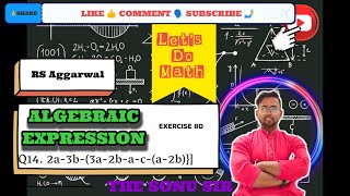 Q14 How to solve the Algebraic Expression Exercise 8d part 4 [upl. by Rycca]