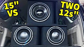 ONE 15 VS TWO 12 SUBWOOFERS  MYTH BUSTED [upl. by Theressa438]