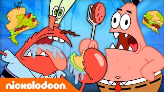 Everyone BUT SpongeBob Cooking Krabby Patties For 20 Minutes 🤔🍔  Nicktoons [upl. by Collayer]