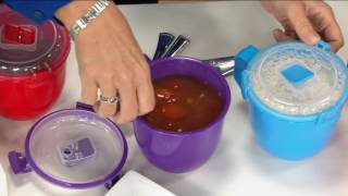 Sistema Set of 5 Large Microwave Soup Mugs on QVC [upl. by Htidra]