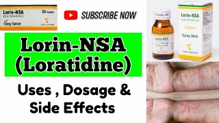 Lorin NSA 10mg  Loratadine Syrup Uses In Urdu  Anti Allergic Drugs  Skin Rashes Treatment [upl. by Ahgiel106]