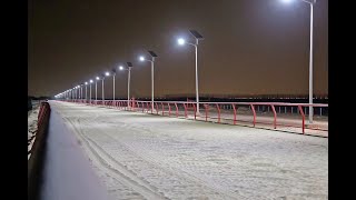 Solar led street light project installation [upl. by Orsa]