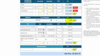 Free payroll tax paycheck calculator [upl. by Ardnoel]