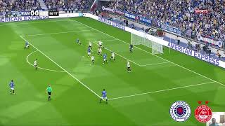 Rangers v Aberdeen  Scottish Premiership 202324  Highlights PES 21 [upl. by Vaughn]