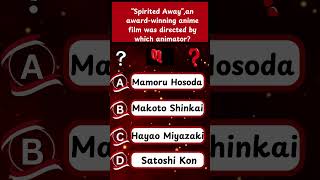 Animator  Award winning  Anime film  Japan  Manga  Quiz shorts  Learning Things  Fun Time [upl. by Analart]