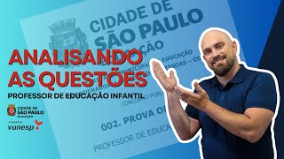 CORREÇÃO DAS QUESTÕES DO CONCURSO PEI  PREFEITURA DE SÃO PAULO  BANCA VUNESP  GABARITO [upl. by Lesh]