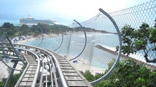 Labadee Haiti bobsled ride Royal Caribbean Cruise 92010 [upl. by Ogata]