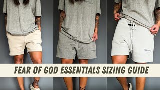 Fear of God Essentials Sizing Guide XXS vs XS vs S in Sweat Shorts [upl. by River]