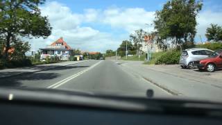 Køretur fra syd for Ebeltoft gennem byen til Strandhøjen 8 Egsmark Strand Ebeltoft [upl. by Cirederf]