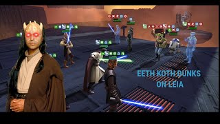 Eeth Koth Datacron is Busted vs GL Leia [upl. by Terrej]