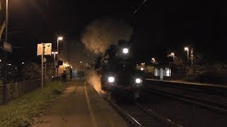 03 1010 in Biederitz  Dampflok in der Nacht [upl. by Nosila]