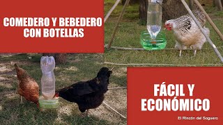 Hago comederos y bebederos para mis gallinas con botellas de plástico quotEl Rincón del Sogueroquot [upl. by Oirram]