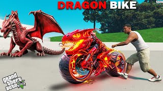 Franklin Stealing Strongest Dragon Bike in GTA 5   Techerz [upl. by Boice]