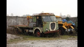 Vecchi camion che piuttosto che essere demoliti marciscono quà  Fiat Om Lancia ect [upl. by Etireuqram]