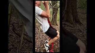 Callisthenics in the woods calisthenics workout workoutmotivation gym fyp [upl. by Mit]