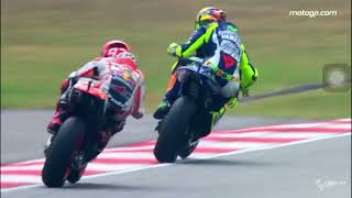 Motogp2015 malaysia tragedi vr46 vs mm 93 motogp2015 [upl. by Aihsiek]