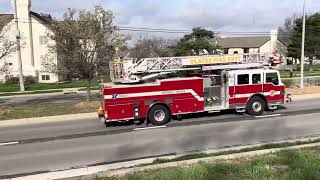 Olathe Kansas FD Quint 53 Responding on March 25 2024 1000hrs [upl. by Ajan788]