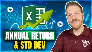 Stock Annual Return amp Standard Deviation in Excel  FREE FILE [upl. by Enia]