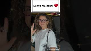 Paparazzi snap Sanya Malhotra Her latest outing is a fashion mustsee [upl. by Nnylyram635]