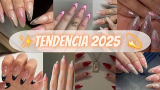 Uñas BRILLITOS  TENDENCIA 2025 ✨💫 [upl. by Denys728]