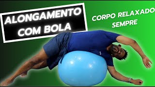 🔥 Alongamentos na Bola Suíça Transforme seu Corpo em 10 Minutos por Dia 🏋️♀️ [upl. by Atnomed]