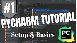 Pycharm Tutorial 1  Setup amp Basics [upl. by Arotahs]